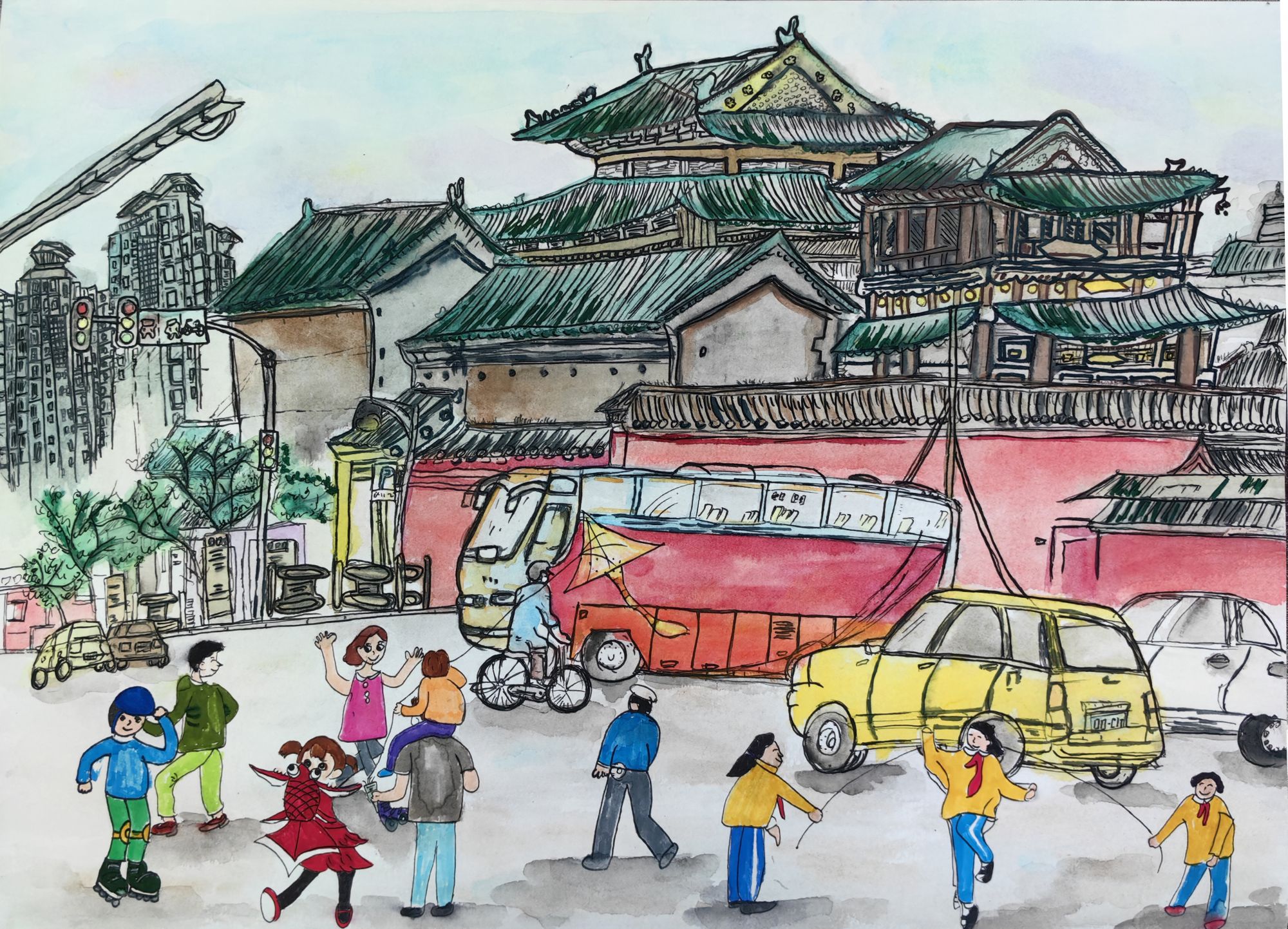 东交民巷小学林小犀：龙年画